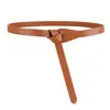 Fornecimento transfronteiriço Amazon eBay casaco cinto feminino fino suéter decorativo com saia de couro de vaca com nó pequeno cinto