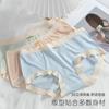 Roupa Íntima Sem Costura de Algodão Puro Feminina Cintura Média Antibacteriana Virilha de Algodão Quente Confortável Calcinhas Respiráveis Doce Menina Atacado