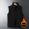 Chaleco Hombre talla extra Chaqueta Deportiva de Polar Chaleco Cálido con Forro de Polar de Invierno para Hombres de Mediana Edad y Mayores Chaleco