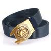 Cinturón de lona para hombre con hebilla automática, cinturón para jóvenes y mediana edad, business casual simple, combina con todo, estilo coreano, moderno, cinturón para jeans