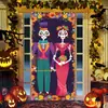 Pegatinas Populares de Halloween para Puerta de Amazon Temu Cubierta de Puerta de Payaso Calavera Decoración de Puerta para Fiesta de Escape Room de Casa Embrujada