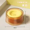 Tazón para Gatos de Mascotas de Venta Caliente de Nuevo Producto Transfronterizo, Tazón Flotante para Gatos y Perros, No Moja el Mentón al Beber Agua, Fondo Redondo, Estable, Antideslizante, Previene Volcamientos