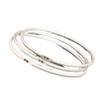 Pulsera de Plata Esterlina 9999 para Mujer Moebius Campana de la Fortuna Antigua de Tres Círculos Pulsera de Moda Niche Pulsera Exquisita