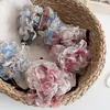 Pinza para el Cabello de Flor de Rosa de Malla Súper de Hada para Mujer, Sensación Suave y de Alta Gama, Pasador para Recogido en la Parte Trasera de la Cabeza, Pinza para el Cabello de Alta Gama