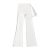 Pantalones de Otoño e Invierno para Mujer, Nuevo Estilo de Blogger, Falsos de Dos Piezas, Bolsillo en la Cadera, Pierna Ancha, Micro-pantalones, Cintura Alta, para Cadera, Pilates, Yoga