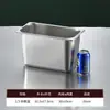 Cuencos de acero inoxidable para servir, recipientes rectangulares con tapa, recipientes comerciales para alimentos, carritos de comida rápida, cuencos para servir en buffet, platos cuadrados, cajas