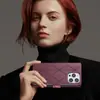 Adecuado para Redmi Note14 Funda para Teléfono en Forma de Diamante 14C Funda de Cuero para Teléfono Xiaomi 15 Funda Plegable Hecha a Mano Funda Protectora