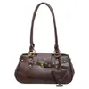 Bolso de Mano de Moda Nuevo Verano 2026 para Mujer Pequeño Nicho Retro Sentido de Alta Gama Gran Capacidad Bolso Tote de Hombro Único Cruzado
