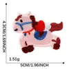 Pegatinas Bordadas Autoadhesivas de Pony Lindo Auspicioso para Agenda, Bendición del Año del Caballo, Accesorios para Fundas de Teléfono Móvil DIY, Parches de Tela para Ropa