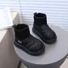 Zapatos de Algodón Cálidos Versátiles Nuevos para Niñas Otoño/Invierno 2026, Zapatos Planos para Bebé Elegantes con Forro de Felpa, Abrigados Antideslizantes Botas de Nieve