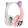 Auriculares Bluetooth Luminosos con Orejas de Gato B39 Auriculares de Garra de Gato para Niños con Luz de Respiración 5.0 Auriculares con Tarjeta