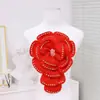 Venda Quente Transfronteiriça Artesanal Strass Pérola Multicamadas Flor Grande DIY Terno Vestido Decoração Acessórios Aplique de Tecido Novo
