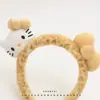 Diadema Linda de Gato con Estampado de Leopardo, Diadema Creativa Linda de Dibujos Animados, Pinza para el Cabello de Borde Ancho para Lavarse la Cara, Diadema Linda para Fotos para Niña