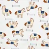 Capa para bolsa de roupas de algodão estampado, malha de algodão classe A para bebês, 300 peças, estampado, dupla face