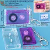 Colgante de Caja de Cassette Mini NFC, Colgante de Disco de Estrella de Álbum DIY Retro, Merchandising de Marca de Estrella de Anime