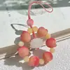 Cadena Luminosa para Teléfono con Pata de Gato y Raíz de Bodhi, Alto Valor Estético, Colgante Corto Estilo Antiguo, Cordón para Teléfono de Raíz de Bodhi Anti-Pérdida