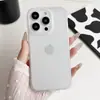 Capa de Celular Ultra Fina 17 Fosca Ice Fog para iPhone 16 Pro Max Adequada para Apple 15 Capa Macia com Furos Precisos e Película para Lente