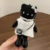 Original Otoño e Invierno Nuevo Cuero Negro Felpa Kt Visón Vestido Gato Gatito de Piernas Largas Muñeca Llavero Bolsa
