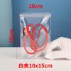 Soporte Envío Directo Bolsa Ziplock de PVC Transparente Engrosado Joyería Aretes Boca Plana Embalaje Almacenamiento Sellado Bolsa de Joyería
