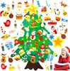 Venta Directa Transfronteriza Más Vendido Árbol de Navidad de Fieltro DIY Árbol de Navidad de Dibujos Animados de Fieltro para Niños Decoraciones Festivas Venta al por Mayor