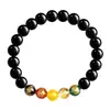 Tienda de Fábrica Pulsera de Obsidiana Negra Dorada Cuentas de Fortuna de los Cinco Dioses de la Riqueza Pulsera del Año de Nacimiento para Hombres y Mujeres Se Puede Enviar en Nombre de Otros