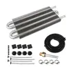 Enfriador de Aceite Automotriz con Impuestos Incluidos, Condensador Tipo Tubo para Aire Acondicionado, Condensador Tipo Tubo de Escape, 2 Filas, 4 Filas, 6 Filas, 8 Filas, 10 Filas