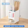 Tubo de Almacenamiento para Brochas de Maquillaje, Portalápices de Plástico, Caja de Almacenamiento, Caja de Almacenamiento de Papelería Creativa con Cajón, Caja para Fotos