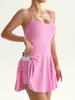 Muyao Comercio Exterior Ropa de Yoga para Mujer Falda de Tenis con Tirantes Deporte Fitness Vestido Falda Corta Dos en Uno