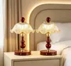 Lámpara de Boda de Llama Eterna Decoración de Sala de Bodas Dormitorio Mesita de Noche Regalo de Dote para Recién Casados Decoración de Boda Lámpara de Mesa Roja Par