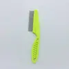 Suministros para Peine de Mascotas para Aseo, Masaje, Limpieza y Eliminación de Pelo Suelto, Suministros para Mascotas, Peine Desenredante de Doble Cara con Mango Largo de Acero Inoxidable