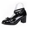 Zapatos estilo Mary Jane para niña con detalle de lazo, colección primavera/verano 2026 para mujer, con correas cruzadas, un tacón grueso y un diseño estilo ballet