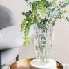 Jarrón de cristal grueso, moderno, simple, creativo, vertical, con forma de diamante, de colores vivos, para sala de estar, arreglos florales, frasco decorativo, adornos para botellas