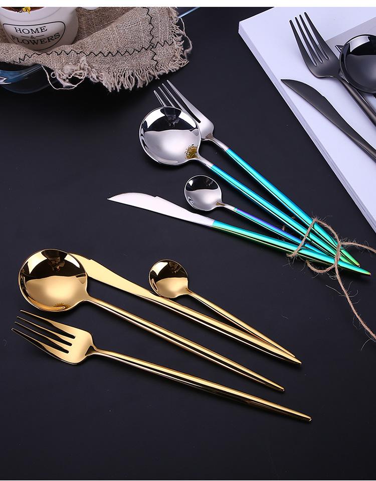 高档牛排刀叉四件套