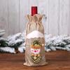 Suprimentos para Decoração de Natal Roupa de Linho Boneco Velho Conjunto Garrafa de Vinho Tinto Bolsa de Vinho Decoração de Hotel para Feriados Fabricante Estoque Pronto