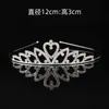 Diadema Coreana de Aleación con Pedrería para Niñas, Corona de Amor Tridimensional de Princesa para Fiesta de Baile, Tocado de Novia para Boda, Transfronterizo