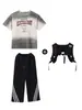 Roupas Modernas de Street Dance para Crianças Meninos e Meninas Hip-Hop Soltas Moda de Marca Fatos de Hip Hop para Crianças Roupas de Performance para Passarela
