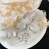 Pulsera Abierta con Patrón de Flor de Metal Transfronteriza Europea y Americana, Pulsera de Moda Casual con Personalidad, Joyería de Mano de Nicho de Lujo Ligero