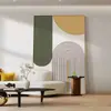 Galeria de Arte da Família Qiao Sala de Estar Pintura Decorativa Parede de Fundo do Sofá Pintura de Teto a Piso Entrada Pintura de Parede Pendurada Abstrata Moderna Minimalista de Alto Padrão