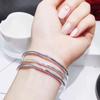 Cobre prata banhado pulseira feminina Net vermelho três três dois pulseira de areia clara fosco pulseira fechada atacado
