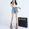 Shorts de Mezclilla Vintage de Cintura Alta para Mujer 2025 Tendencia Versátil Nuevo Verano Sueltos Pequeños Rasgados