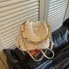 Bolso Cubo de Gran Capacidad para Mujer 2026 Nuevo Bolso de Hombro Único Bajo el Brazo Cadena con Bordado de Corazón de Alto Valor Bolso de Viaje