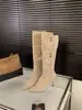 Primer Encuentro Botas de Tacón de Aguja de Caña Alta con Punta para Mujer Temporada Otoño/Invierno 2026 Botas Delgadas de Gamuza Botas Largas