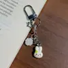 Trébol de cuatro hojas hecho a mano cordón CCD conejo con cuentas DIY cadena para teléfono girly ins cadena con colgante simple