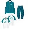 Suéter de otoño para niños con cuello alto y cremallera (número nuevo) ropa infantil de tres piezas verde azulado oscuro