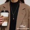 Corrente de Osso de Cobra Pérola Outono e Inverno Moda Feminina Joia de Colar Leve de Luxo Design Personalizado Cobre Banhado a Ouro Nova Corrente Versátil para Suéter