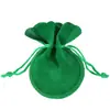 Nueva Bolsa de Calabaza de Terciopelo de Amazon Empaque de Joyería Bolsa con Cordón para Regalo Empaque de Joyería Almacenamiento Bolsa de Terciopelo con Cordón