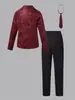 Traje de Chaqueta con Estampado de Pan de Oro de Nuevo Estilo Transfronterizo Europeo y Americano Conjunto para Niños Moda Tendencia Pantalones de Traje Ajustados Ropa para Niños