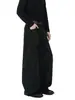 Ropa de Hombre Fengshe / Tendencia Primavera y Otoño Retro Americano Lavado Negro Teñido con Barro Pantalones de Mezclilla Rectos Holgados para Hombres y Mujeres