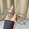 Nuevo Marco de Gafas Color Marrón Frío Estilo Mismo que Xiaohongshu para Mujeres Artefacto para Sin Maquillaje Marco de Gafas Blanqueador Se Puede Combinar con Graduación