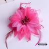 Adereço de Cabeça para Dança do Ventre Contas Brilhantes Adereço de Cabeça com Penas Acessórios de Performance Corsage Roupas de Prática para Performance de Dança Indiana Flor de Cabeça